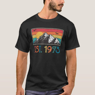 EST 1975 50 jaar Geweldige 1975 Verjaardag T-shirt