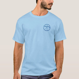 Est. 1980-inch blauw t-shirt