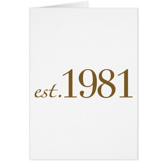 Est 1981 (année de naissance) (Devant)