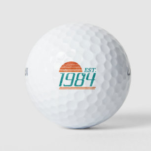 Est. 1984 Vintage 40 jaar oud Golfballen