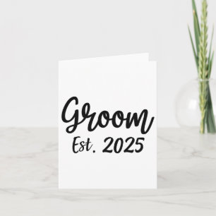 Est. 2025 Mannen Wedding Engagement Party GRO Kaart