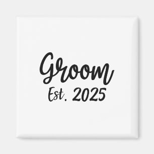 Est. 2025 Mannen Wedding Engagement Party GRO Magneet