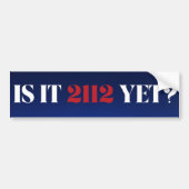 Est-ce 2112 encore ? Sticker pare-chocs bleu et ro (Devant)