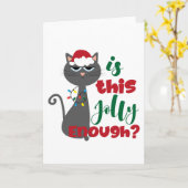 Est-ce assez joyeux ? Carte de Noël (Fleur jaune)