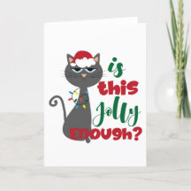 Est-ce assez joyeux ? Carte de Noël