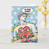 Est-ce de l'amour ? – Carte de la Saint-Valentin P (Fleur jaune)