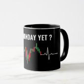 Est-ce lundi ? Amusant marché Stock de trading Mug (Devant droit)