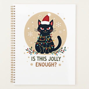 Est-ce que ce sapin de Noël au chat noir drôle est