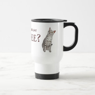 Est-ce que quelqu'un a dit le café ? Tasse de chat