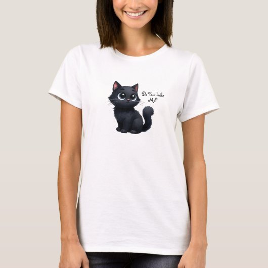 Est-Ce Que Vous Me Désirez Mignonne T-Shirt Chat N (Devant)