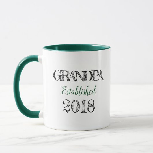 Est de grand-papa. Tasse 2018 de cadeau (Gauche)