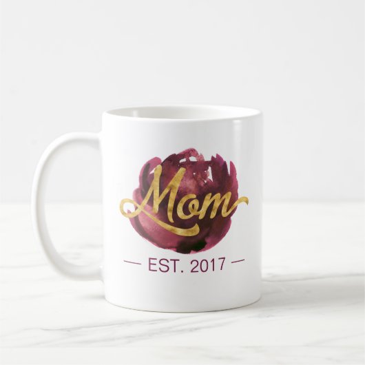 Est de maman. Tasse personnalisable de | (Gauche)