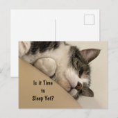 Est-il temps de carte postale de sommeil (Devant / Derrière)