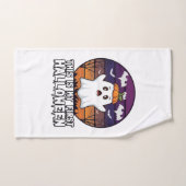 Est Premier Fantôme de Halloween Citrouille Chapea (Serviette à main)