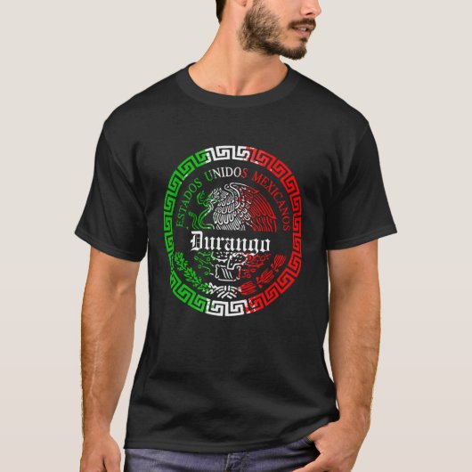 Estado de Durango mexico embleem shirt (Voorkant)