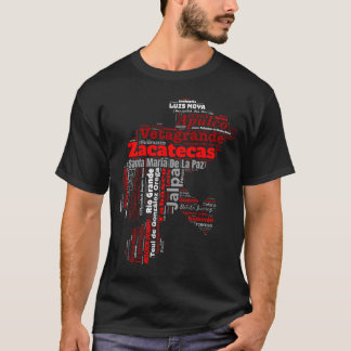 Estado de Zacatecas Mexico Camiseta Ciudades Zac T-shirt