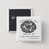 Estamos Conectados Todos Vierkante Button 5,1 Cm (Voorkant /achterkant)