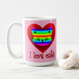 Estampa Animal - I Love Cats - Caneca Koffiemok