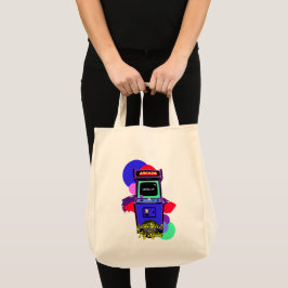 Estampa Game - Retro Arcade Game - Bolsa Tote Bag