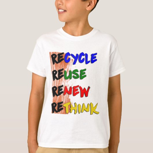 Estampa Recicle reutilize renove repense T-shirt (Voorkant)