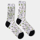 estampado integral de parís con flores sokken (Rechts)
