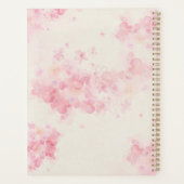 Estampe florale à aquarelle dégradée avec un coeur (Dos)