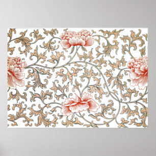 Estampes ornement floral par Owen Jones Poster