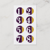 estampille de fidélité de broyage de couleur (Dos)