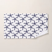 Estarfish bleu marine sur un arrière - plan blanc (Serviette à main)