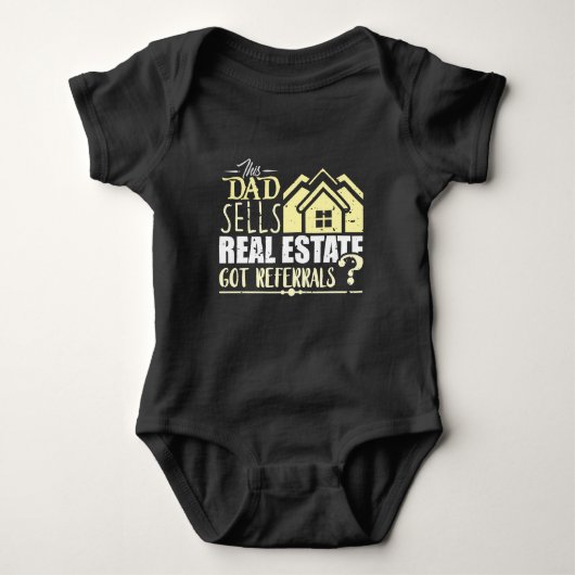 Estate Agent Funny Realtor Pap Romper (Voorkant)