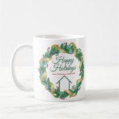 Estate Company Custom Kerstmis Wreate Koffiemok (Links)