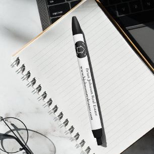 Estate Company Custom Logo Realtor Marketing Zwarte Inkt Pen