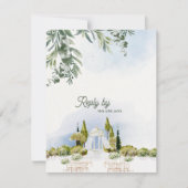 Estate Garden Pavilion Wedding RSVP with QR Code (Devant)