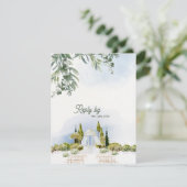 Estate Garden Pavilion Wedding RSVP with QR Code (Debout devant)