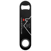 Estate House Heart Custom Realtor Speed Flessenopener (Voorkant)