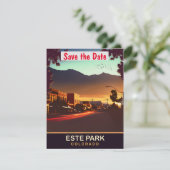 Este Park, Colorado, Carte postale de voyage,  (Debout devant)