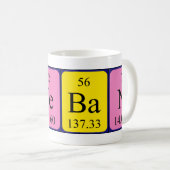 Esteban nom de table périodique mug (Devant droit)