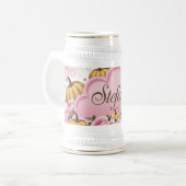 Estefany - Mug de café en nuage rose blanc (Devant gauche)