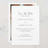 Estelle Elegant Wedding Save The Date (Voorkant / Achterkant)