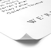 Estelle Minimal 3 Banquet Poster de table (Coin)