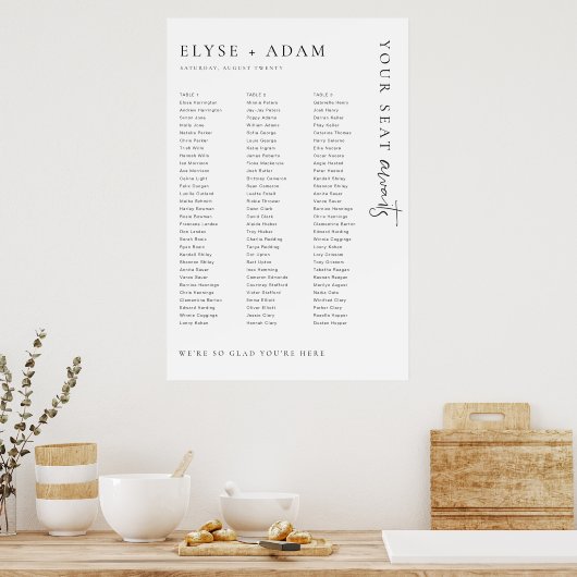 Estelle Minimal 3 Tables Longue Poster (Cuisine)