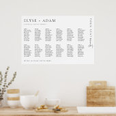 Estelle Modern Minimal 12 Poster voor tafelzitplaa (Keuken)