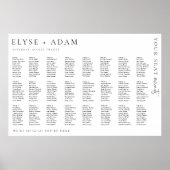 Estelle Modern Minimal 24-tafelzitjes Poster (Voorkant)