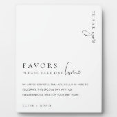 Estelle Modern Minimal Favors Bord Fotoplaat (Voorkant)