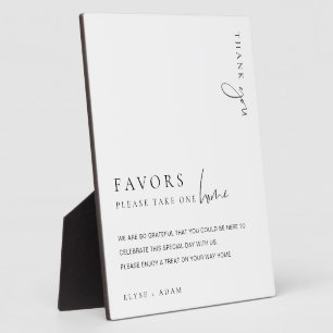 Estelle Modern Minimal Favors Bord Fotoplaat