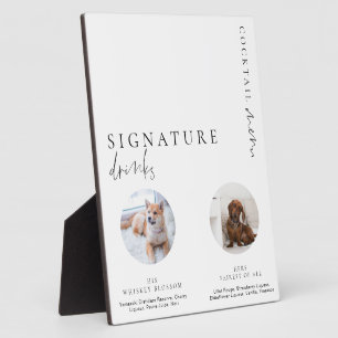 Estelle Modern Minimal Photo Signature Drinken Sig Fotoplaat