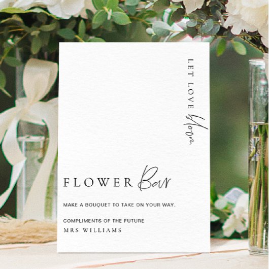 Estelle Modern Minimalistische Bloem Bar Bord Poster