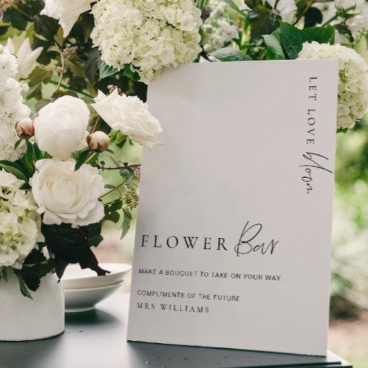 Estelle Modern Minimalistische Bloemen Bar Bord Poster