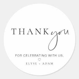 Estelle Moderne Minimalistische Bedank Sticker