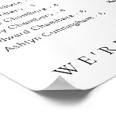 Estelle Poster minimal de siège alphabétique moder (Coin)